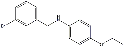 N-[(3-bromophenyl)methyl]-4-ethoxyaniline Struktur