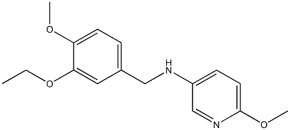 N-[(3-ethoxy-4-methoxyphenyl)methyl]-6-methoxypyridin-3-amine Struktur