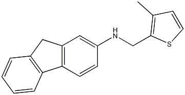 N-[(3-methylthiophen-2-yl)methyl]-9H-fluoren-2-amine Struktur