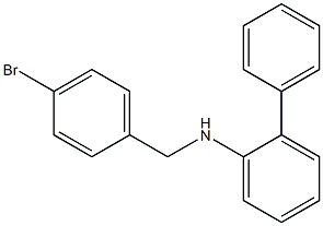 N-[(4-bromophenyl)methyl]-2-phenylaniline Struktur