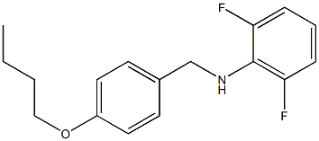 N-[(4-butoxyphenyl)methyl]-2,6-difluoroaniline Struktur