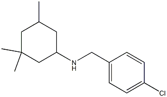 N-[(4-chlorophenyl)methyl]-3,3,5-trimethylcyclohexan-1-amine Struktur