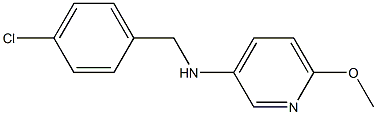 N-[(4-chlorophenyl)methyl]-6-methoxypyridin-3-amine Struktur