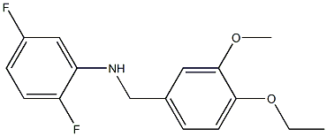 N-[(4-ethoxy-3-methoxyphenyl)methyl]-2,5-difluoroaniline Struktur