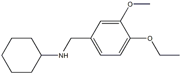 N-[(4-ethoxy-3-methoxyphenyl)methyl]cyclohexanamine Struktur