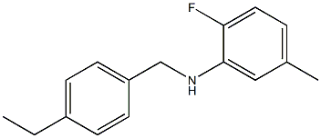 N-[(4-ethylphenyl)methyl]-2-fluoro-5-methylaniline Struktur