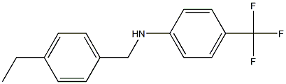 N-[(4-ethylphenyl)methyl]-4-(trifluoromethyl)aniline Struktur