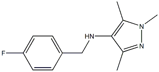 N-[(4-fluorophenyl)methyl]-1,3,5-trimethyl-1H-pyrazol-4-amine Struktur