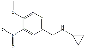 N-[(4-methoxy-3-nitrophenyl)methyl]cyclopropanamine Struktur