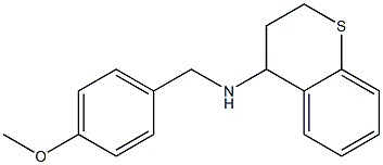 N-[(4-methoxyphenyl)methyl]-3,4-dihydro-2H-1-benzothiopyran-4-amine Struktur