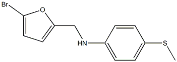 N-[(5-bromofuran-2-yl)methyl]-4-(methylsulfanyl)aniline Struktur