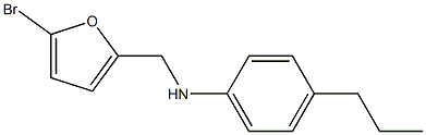 N-[(5-bromofuran-2-yl)methyl]-4-propylaniline Struktur