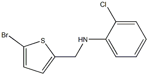 N-[(5-bromothiophen-2-yl)methyl]-2-chloroaniline Struktur