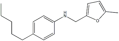 N-[(5-methylfuran-2-yl)methyl]-4-pentylaniline Struktur