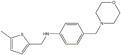 N-[(5-methylthiophen-2-yl)methyl]-4-(morpholin-4-ylmethyl)aniline Struktur