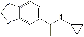 N-[1-(1,3-benzodioxol-5-yl)ethyl]-N-cyclopropylamine Struktur