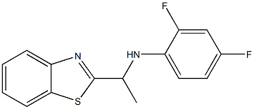 N-[1-(1,3-benzothiazol-2-yl)ethyl]-2,4-difluoroaniline Struktur