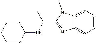 N-[1-(1-methyl-1H-1,3-benzodiazol-2-yl)ethyl]cyclohexanamine Struktur