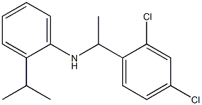 N-[1-(2,4-dichlorophenyl)ethyl]-2-(propan-2-yl)aniline Struktur