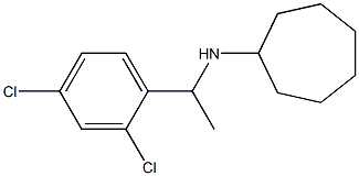 N-[1-(2,4-dichlorophenyl)ethyl]cycloheptanamine Struktur