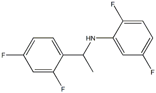 N-[1-(2,4-difluorophenyl)ethyl]-2,5-difluoroaniline Struktur