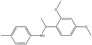 N-[1-(2,4-dimethoxyphenyl)ethyl]-4-methylaniline Struktur