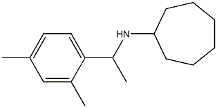 N-[1-(2,4-dimethylphenyl)ethyl]cycloheptanamine Struktur