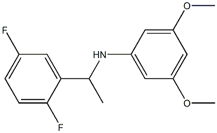 N-[1-(2,5-difluorophenyl)ethyl]-3,5-dimethoxyaniline Struktur