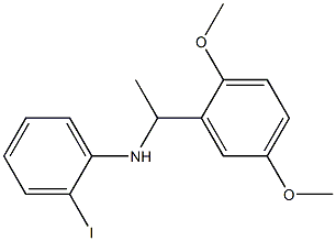 N-[1-(2,5-dimethoxyphenyl)ethyl]-2-iodoaniline Struktur