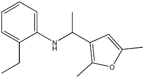 N-[1-(2,5-dimethylfuran-3-yl)ethyl]-2-ethylaniline Struktur