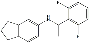 N-[1-(2,6-difluorophenyl)ethyl]-2,3-dihydro-1H-inden-5-amine Struktur