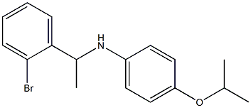 N-[1-(2-bromophenyl)ethyl]-4-(propan-2-yloxy)aniline Struktur