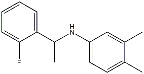 N-[1-(2-fluorophenyl)ethyl]-3,4-dimethylaniline Struktur