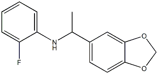 N-[1-(2H-1,3-benzodioxol-5-yl)ethyl]-2-fluoroaniline Struktur