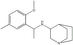 N-[1-(2-methoxy-5-methylphenyl)ethyl]-1-azabicyclo[2.2.2]octan-3-amine Struktur