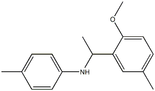 N-[1-(2-methoxy-5-methylphenyl)ethyl]-4-methylaniline Struktur