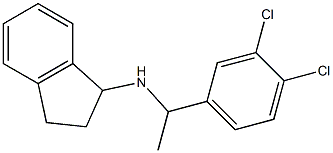 N-[1-(3,4-dichlorophenyl)ethyl]-2,3-dihydro-1H-inden-1-amine Struktur