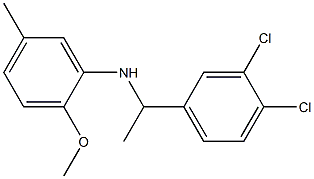 N-[1-(3,4-dichlorophenyl)ethyl]-2-methoxy-5-methylaniline Struktur