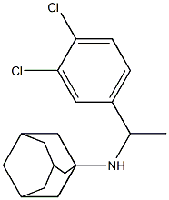 N-[1-(3,4-dichlorophenyl)ethyl]adamantan-1-amine Struktur