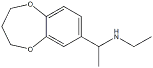 N-[1-(3,4-dihydro-2H-1,5-benzodioxepin-7-yl)ethyl]-N-ethylamine Struktur