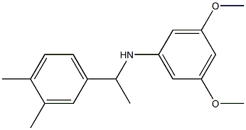 N-[1-(3,4-dimethylphenyl)ethyl]-3,5-dimethoxyaniline Struktur