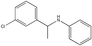 N-[1-(3-chlorophenyl)ethyl]aniline Struktur