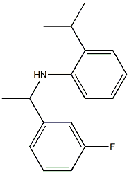 N-[1-(3-fluorophenyl)ethyl]-2-(propan-2-yl)aniline Struktur