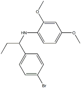 N-[1-(4-bromophenyl)propyl]-2,4-dimethoxyaniline Struktur