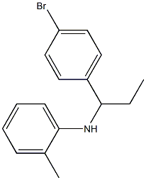 N-[1-(4-bromophenyl)propyl]-2-methylaniline Struktur