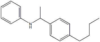 N-[1-(4-butylphenyl)ethyl]aniline Struktur