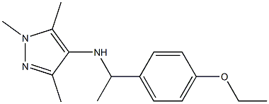 N-[1-(4-ethoxyphenyl)ethyl]-1,3,5-trimethyl-1H-pyrazol-4-amine Struktur