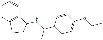 N-[1-(4-ethoxyphenyl)ethyl]-2,3-dihydro-1H-inden-1-amine Struktur