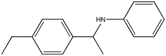 N-[1-(4-ethylphenyl)ethyl]aniline Struktur