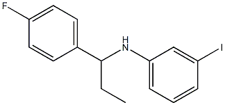 N-[1-(4-fluorophenyl)propyl]-3-iodoaniline Struktur